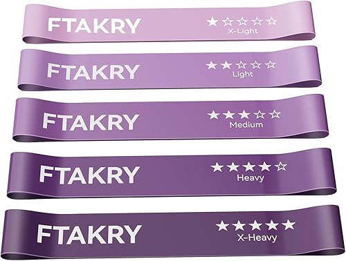 Bandas de resistencia para entrenamiento, bandas de ejercicio con 5 niveles de resistencia, bandas de resistencia de látex natural diseñadas para