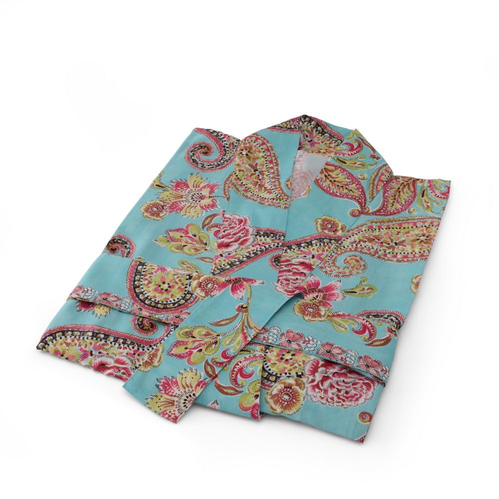 Bassetti Kimono Rapallo (DE/NL/SE/PL, Alphanumerisch, L, XL, Regular, Regular, Türkis-Fuchsia T1)
