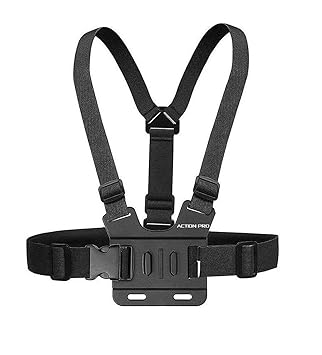 Action Pro Adjustable Body Harness Chest Belt Strap Mount Accessory Compatible with GoPro Hero 9 8 7 6 5 4 3+ 3 SJcam Yi and Other Action Cameras