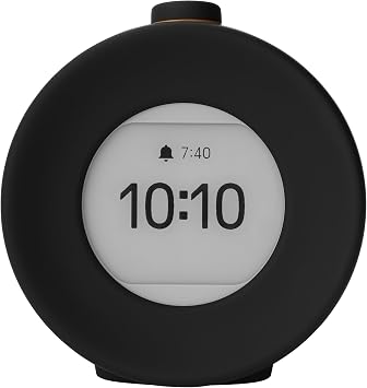 mudita Harmony 2 Digital Alarm Clock - Daylight Alarm Clock with E-Ink Screen and Meditation Function and Snooze Function - Sunrise Alarm Clock - 17 Melodies, Relaxation Sounds, Nature Sounds Black