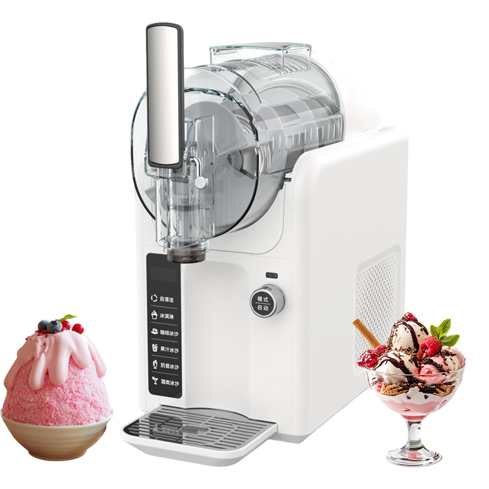 Slushie Maschine für Zuhause - All-in-One Frozen Drink Maker mit Selbstreinigungsfunktion und 5 voreingestellten Modi für Softeis und Milchshakes