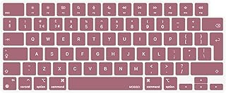 MOSISO Keyboard Cover Compatible with MacBook Air 15 M2 A2941 2023, Compatible with MacBook Air 13.6 M2 A2681,Compatible with MacBook Pro 14/16 M2 M1 A2779 A2442 A2780 A2485, Skin UK/EU,Tea Petal Pink