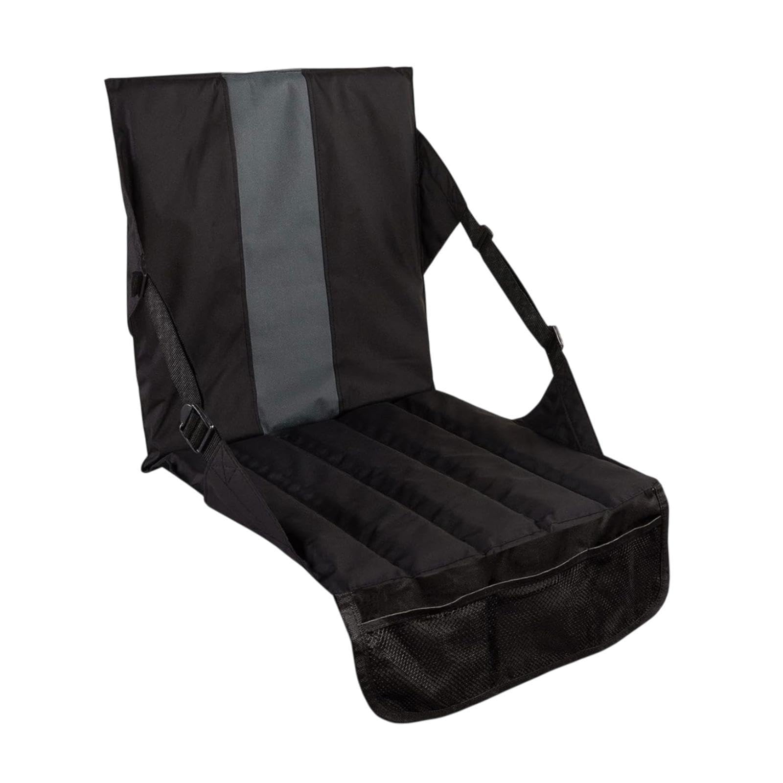 QSTDGVPW Stadium Seat Cushion, Seat Pad, Lightweight Sit Mat, Multipurpose Bleacher Cushion with Back Support for Outdoor Beach, Black