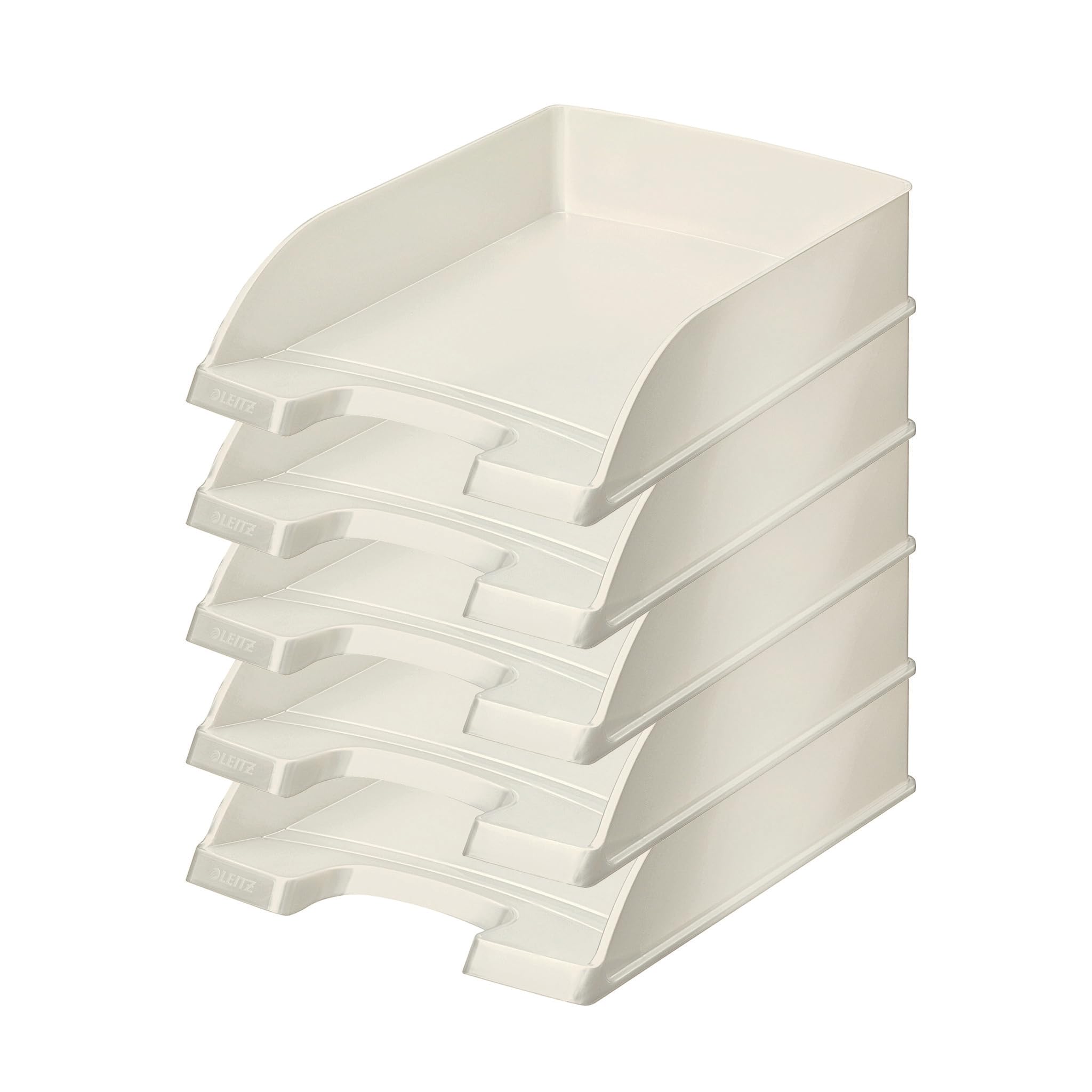 Leitz Plus Letter Tray White Metal Height 70 mm Pack of 5