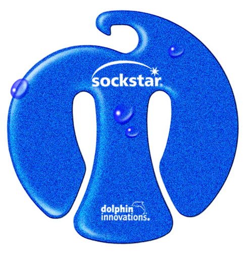 Pinces à chaussettes tri du linge lot de 10 clips bleu et rouge - 4