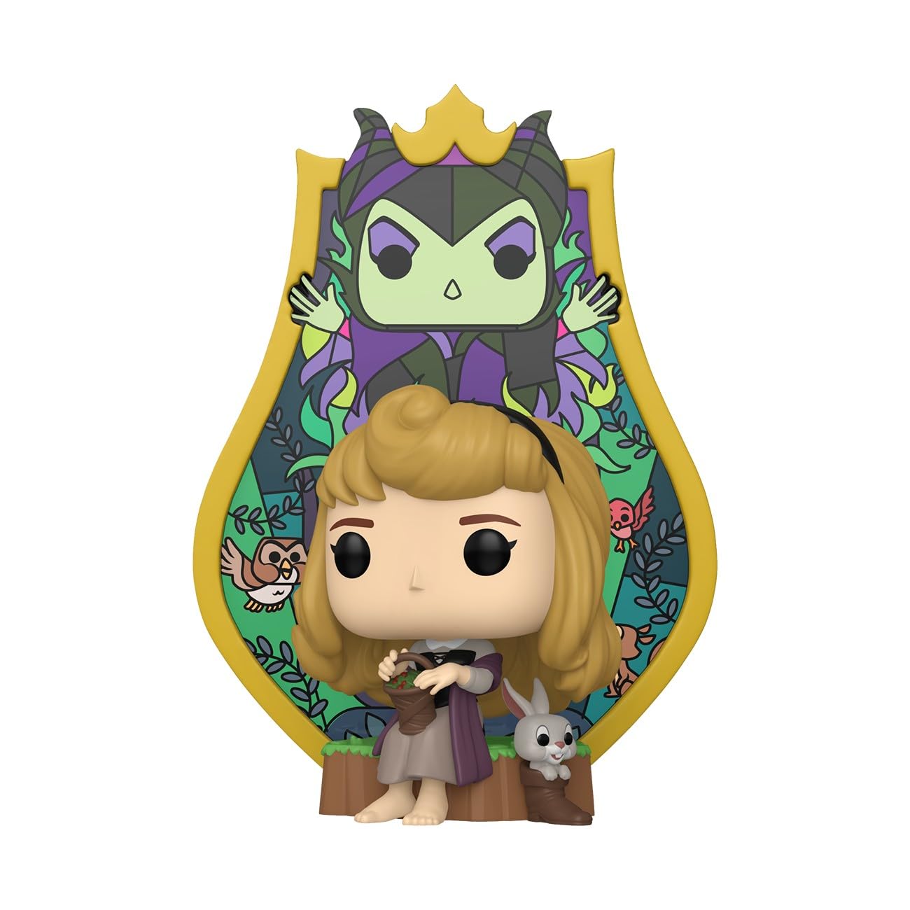 Funko Pop! Deluxe: Disney Sleeping Beauty - Aurora - Stained Glass | Merchandising Oficial - Figura de Vinilo Coleccionable para Decoración - Regalo Friki de Cumpleaños