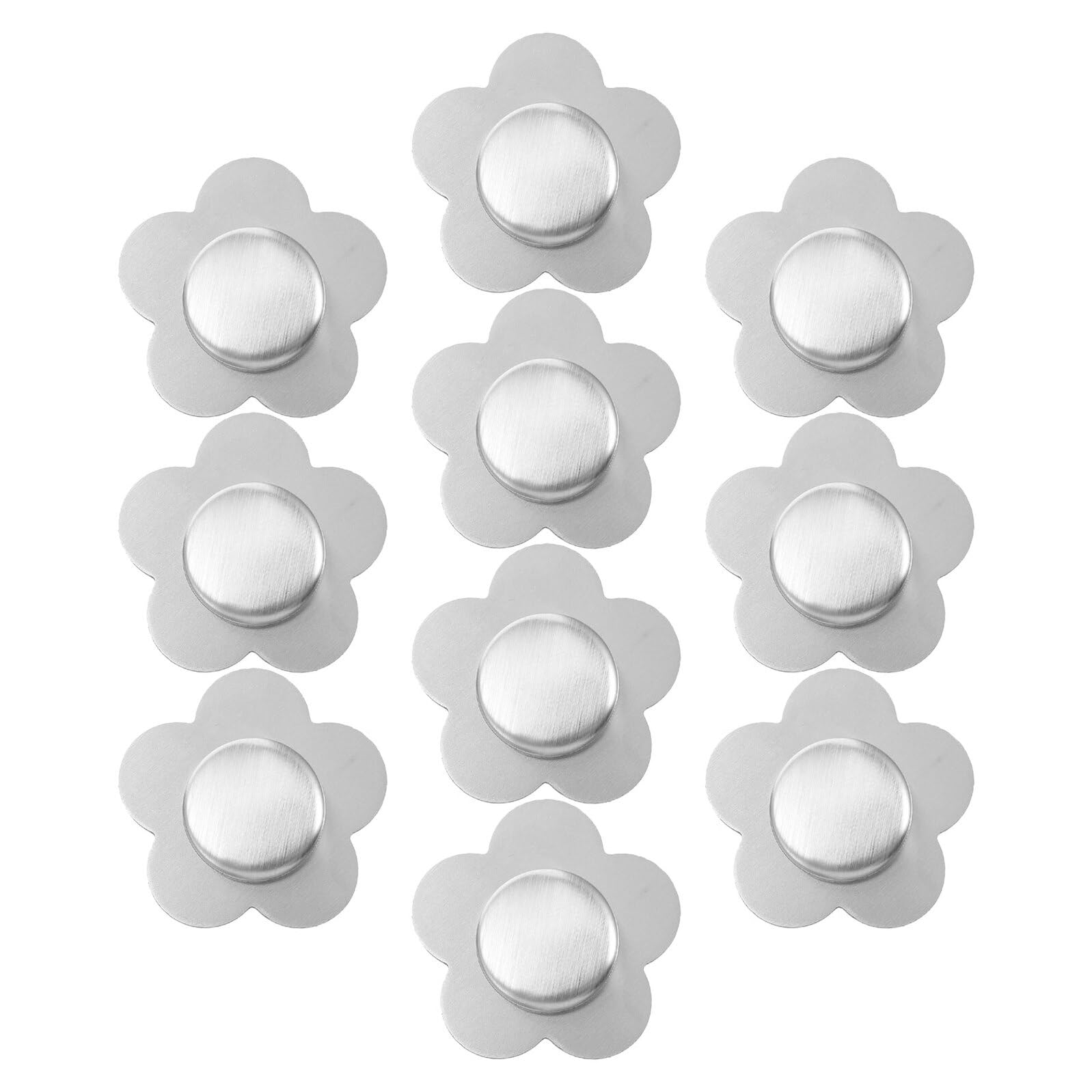 Tischdeckengewichte aus Edelstahl mit Magnet, 10 Stück, Silber