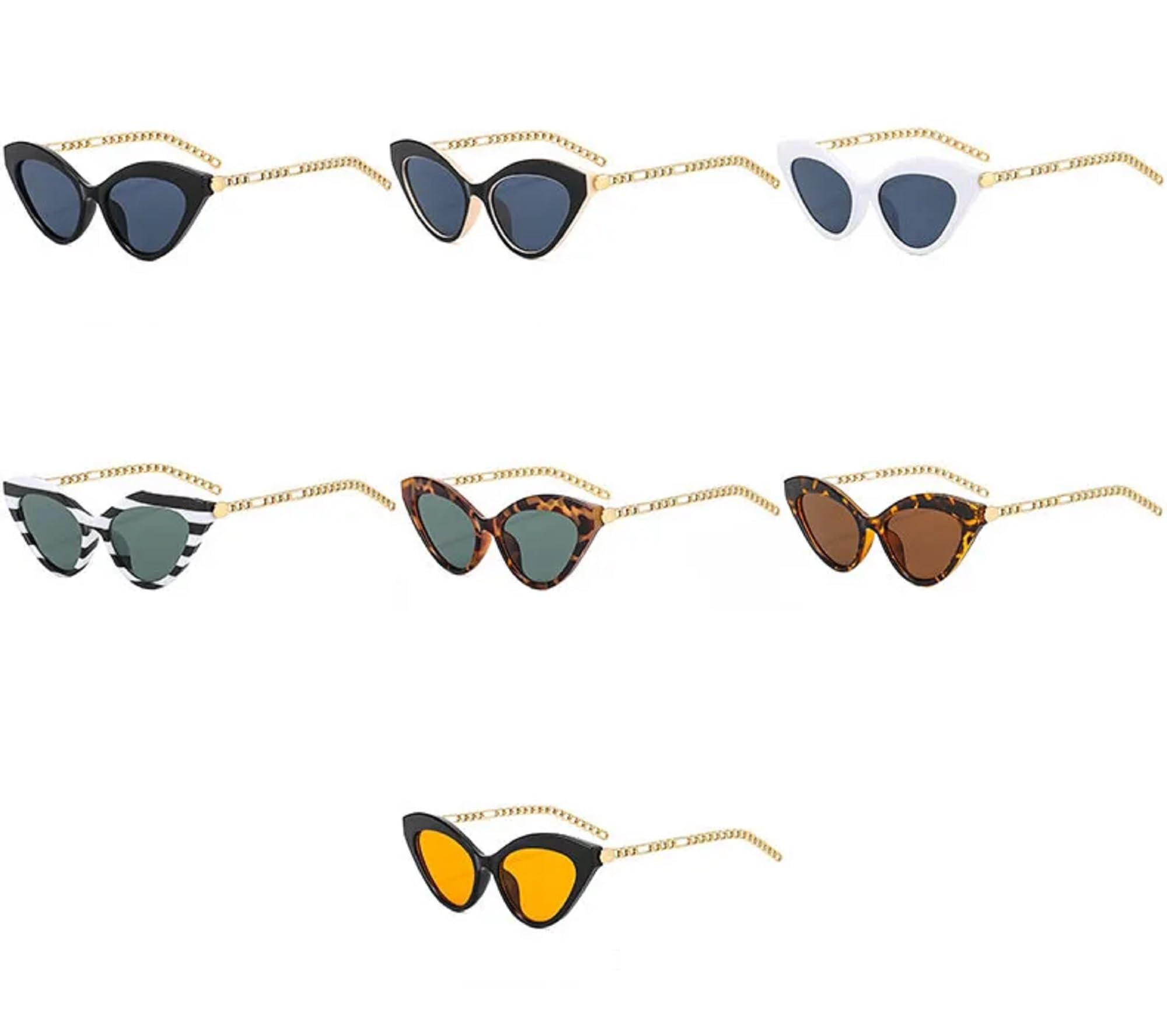 AUGEN By Visions India - Gafas de sol unisex con diseño de ojo de gato, estilo retro, vintage, protección UV400, tamaño mediano (161)