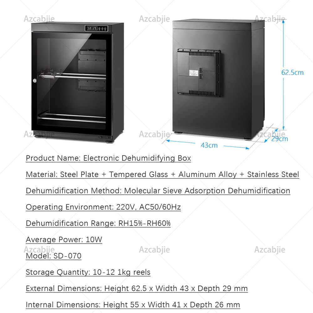 Armario Secador De Filamento 3D De Gran Capacidad (70/115 L) 70L