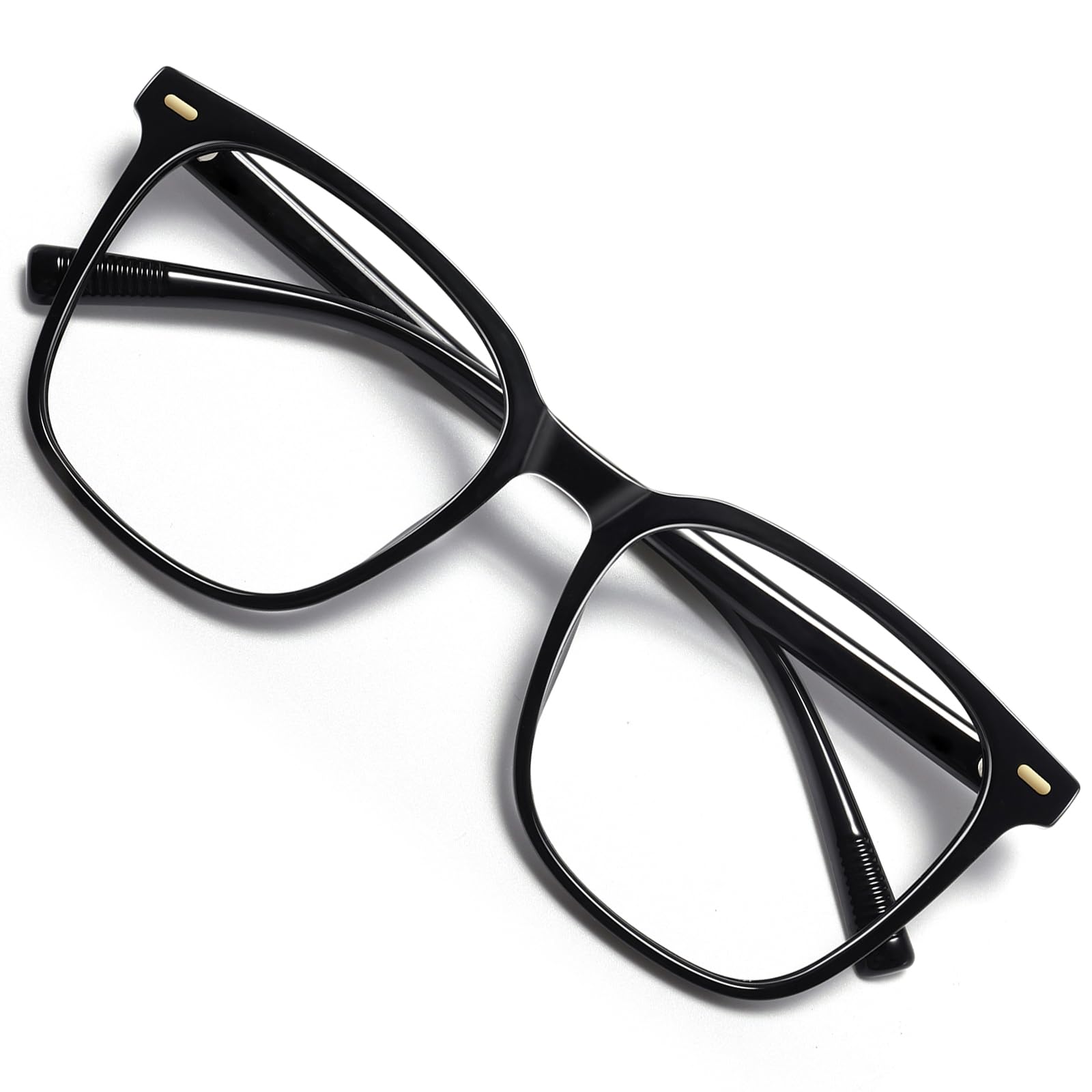 Photo 1 of MACJERO Oversized Square Blue Light Blocking Glasses for Women Men, Anti-Fatigue Computer Monitor Glasses Reduce Eye Strain(Black) 1 Pack