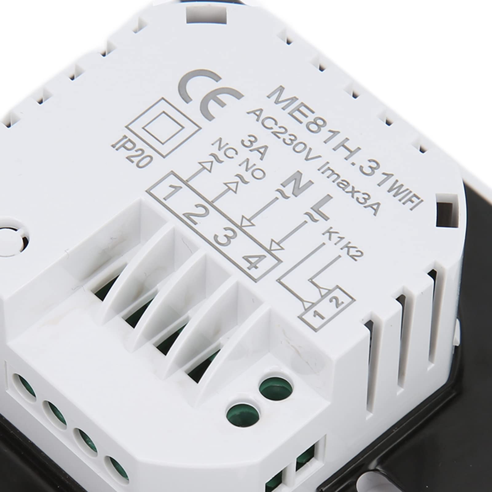 Wakects Inteligentny WiFi Termostat LCD do Ogrzewania Domu, AC230V (white