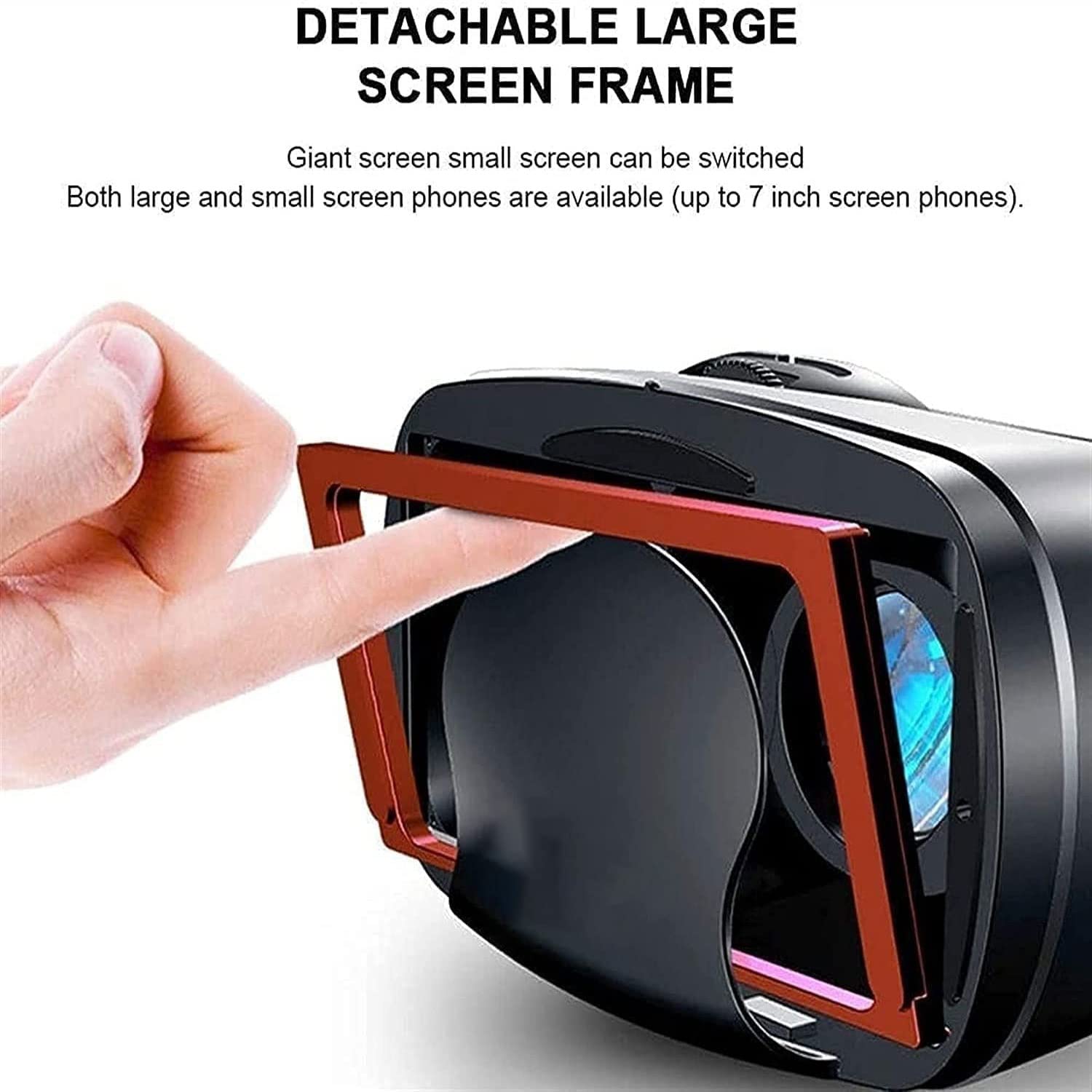 VR Glasses with Detachable Large Screen Frame and Independent Lens Adjustment 3D somatosensory Game VR Virtual Reality Glasses VR Headset 3D Movies and Games