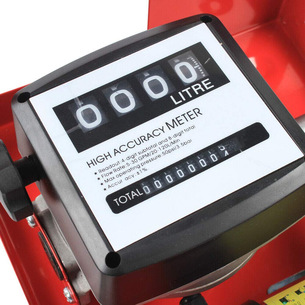 Pompa diesel, pompa elettrica per olio combustibile, 12 V, pompa autoadescante, con tubo in PVC, 50 l/min, per olio combustibile e diesel