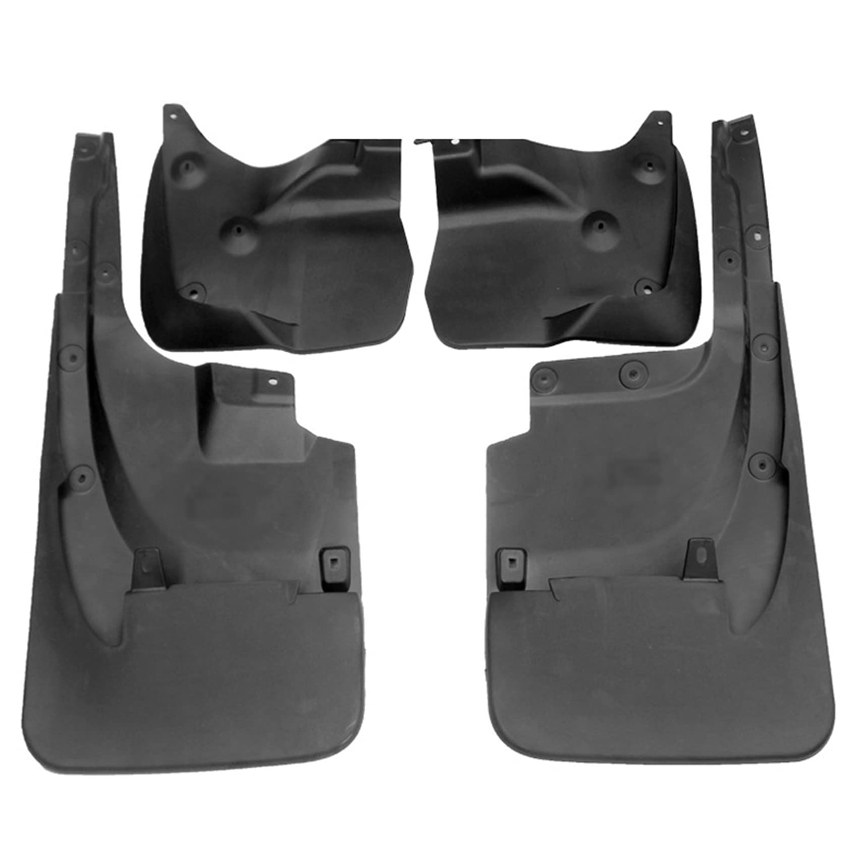 4 Pezzi Set Parafango Auto Paraspruzzi Compatibile per Land Cruiser Prado LC200 2015-2018 Accessori Anteriore Posteriore Sinistro Destro Parafanghi Kit Protezione Con Viti Di Fissaggio