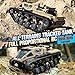 toylefun RC Military Tank Armored Fighting Car with LED Lights, 2.4G Remote Control, 1:16 Scale All-Terrain Vehicle, Dual Motor Drive, Door Open (【Yellow】 Full Proportional RC Tank with 2 Batteries)
