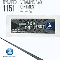 Vista 3 de Pomada de vitaminas A y D Dynarex sin lanolina - Crema protectora de vitamina A y D para cortes menores, quemaduras, sarpullido del pañal y piel