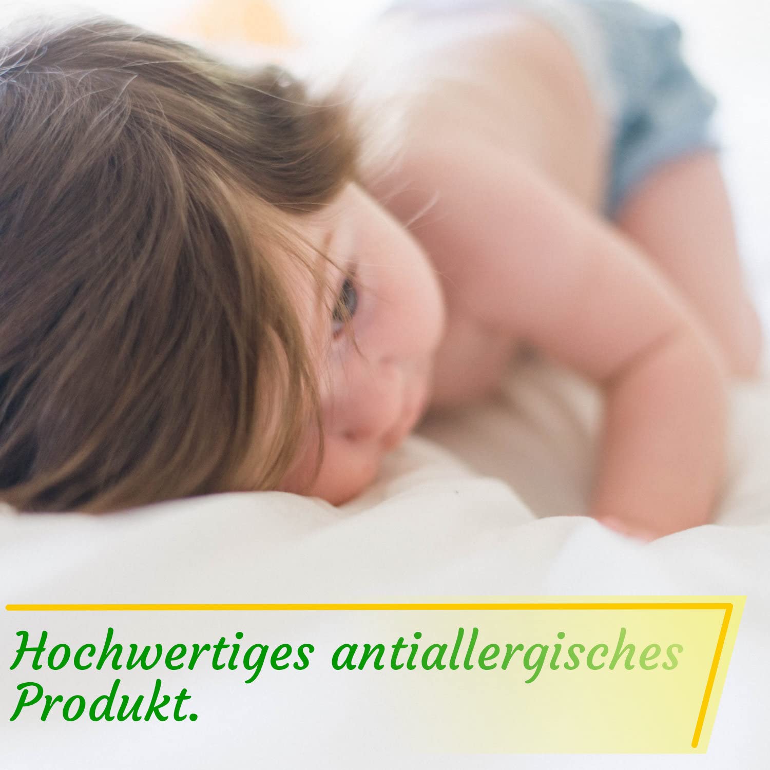 H&F Heimtextilien Kinderbettdecke Babybettdecke | Steppdecke mit Kissen Set für Kinder und Baby | Kinderdecke, Babybett Decke mit Kissen | Bettzeug: Baumwolle Weiß | Große: 90x120 + 40x60 cm