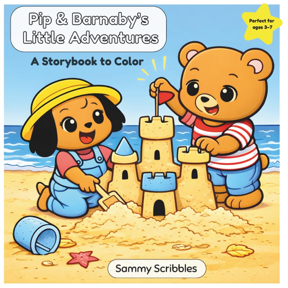 Pip & Barnaby’s Little Adventures: A Storybook to Color