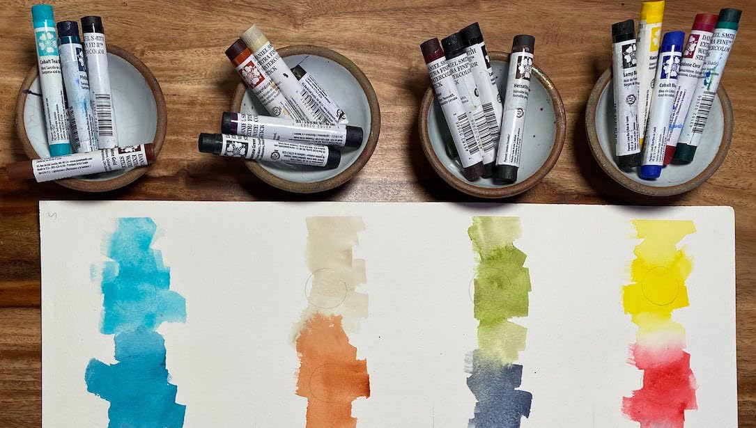 Daniel Smith Lot de 5 bâtons d'aquarelle – Pouvoir granulant