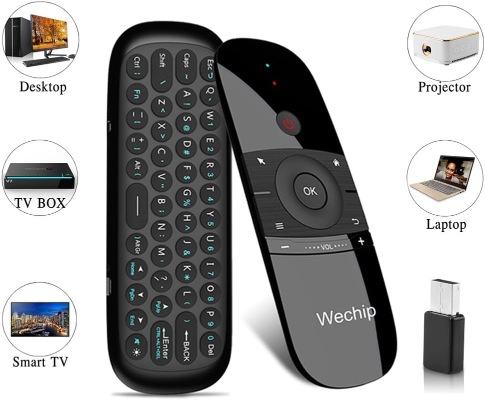 RunSnail 2.4G Smart TV Remote Control W1 Air Mouse Wireless Keyboard