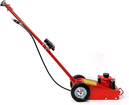 Miniatura 2 de XtremepowerUS Heavy Duty 22 Ton Floor Jack Eje de aire hidráulico Botella Jack Servicio wExtensión Saddle Set Ruedas