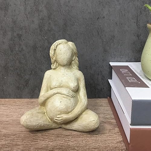 Miniatura 2 de Estatua de la gran madre, figura de mujer que da a luz, escultura de resina para mujeres embarazadas para decoración de mesa, regalo significativo