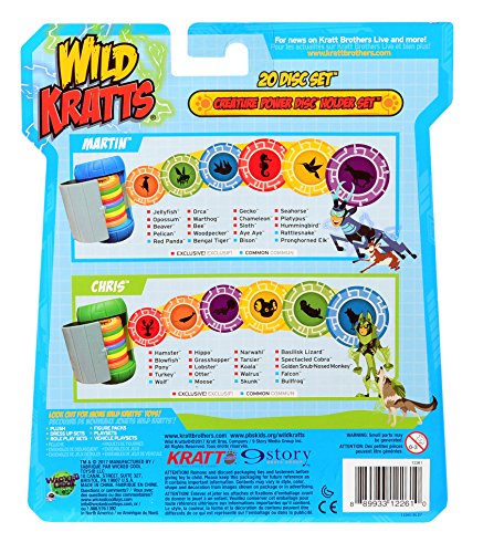 Wild Kratts Toys Creature Power Disc Holder Set with 20 Discs - Chris Kratt