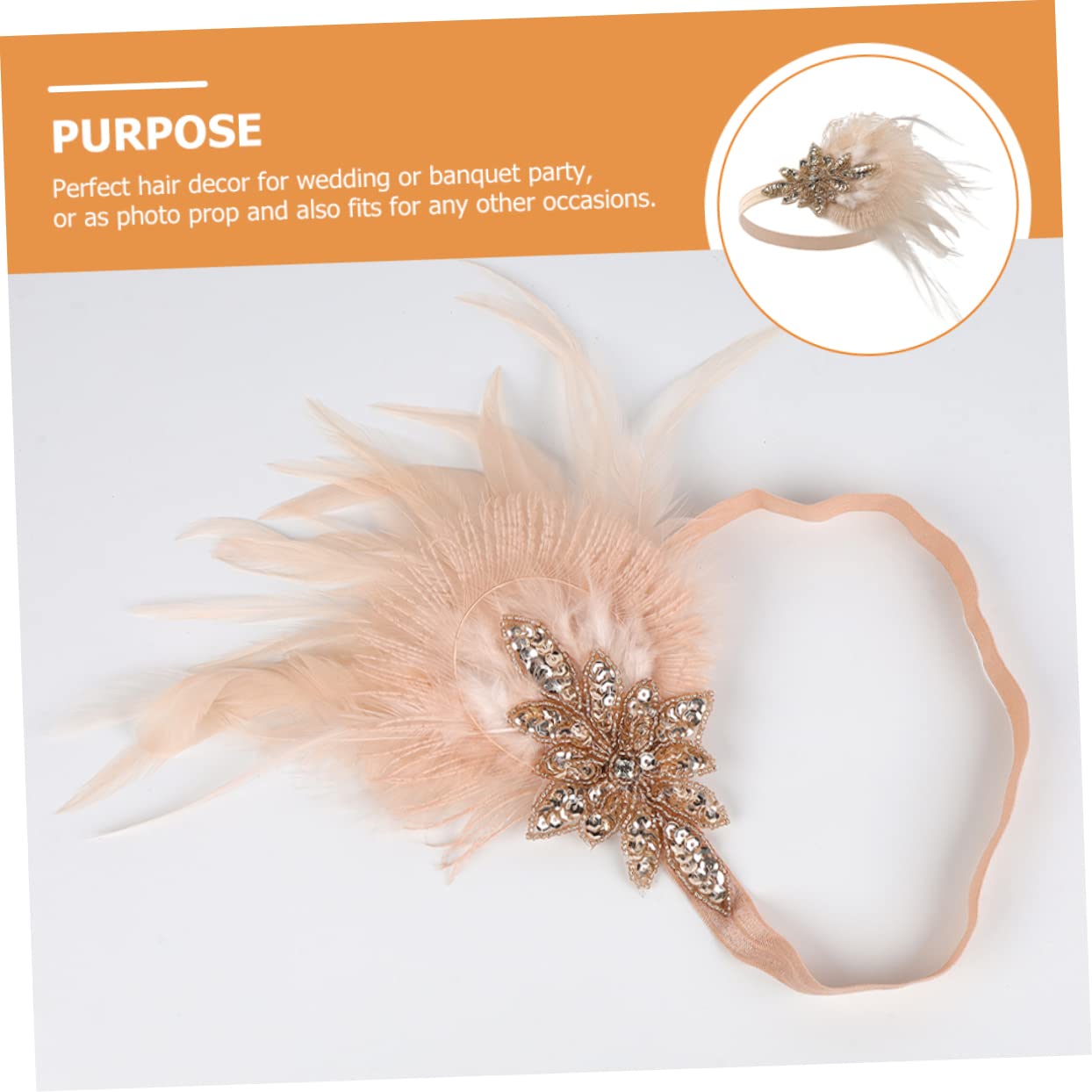 Healeved 5pezzi Cerchietto Flapper Anni Per e Matrimoni Fascia Per Accessori Vintage Per Cerimonie e