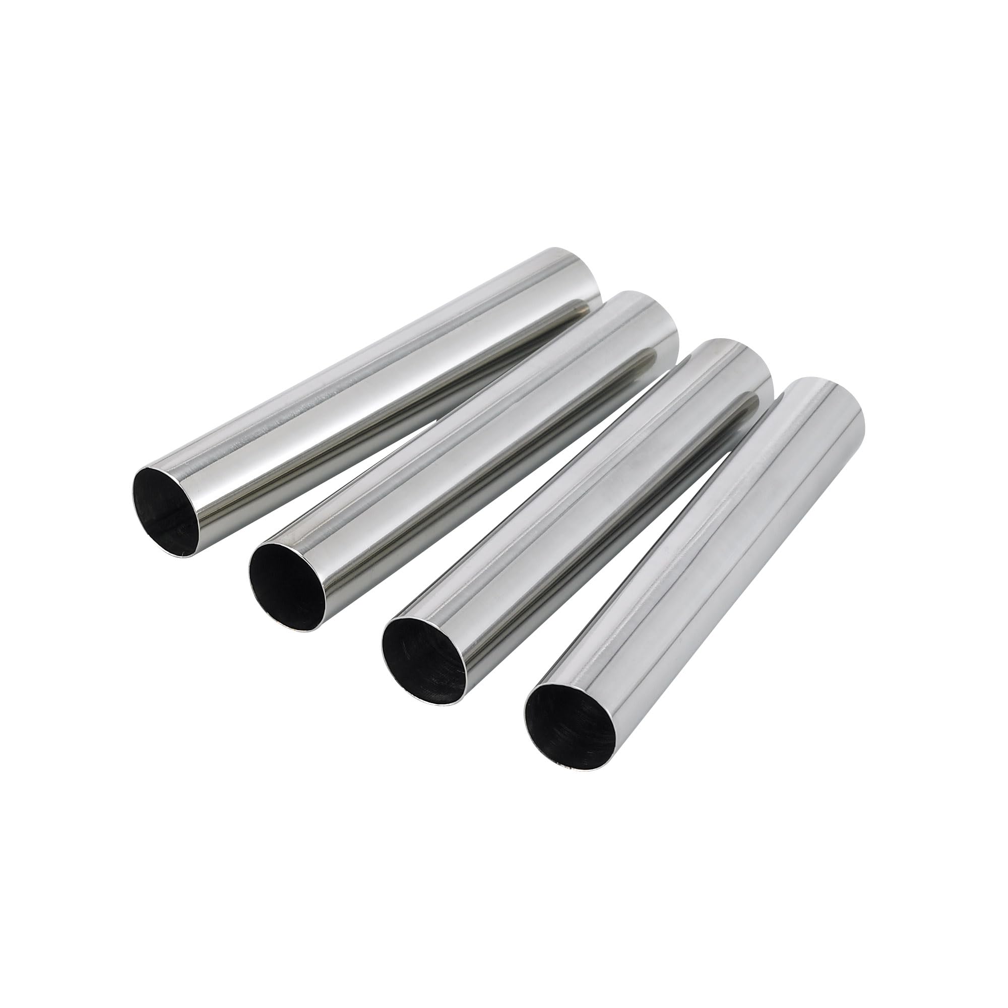 Fantes Mini Cannoli Maker Forms, Stainless Steel, Set of 4, The Italian Market Original since 1906