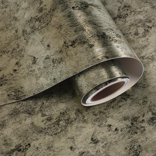 Papel tapiz de hormigón metálico VaryPaper bronce 40cmx8m autoadhesivo 5