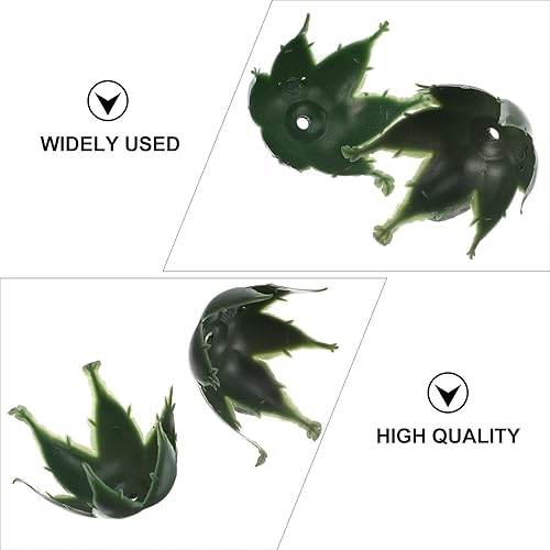 Miniatura 9 de ARTIBETTER 1 juego de 50 piezas de receptáculo floral cálices hojas de rosa suministros de bricolaje herramientas de fabricación de coronas base de