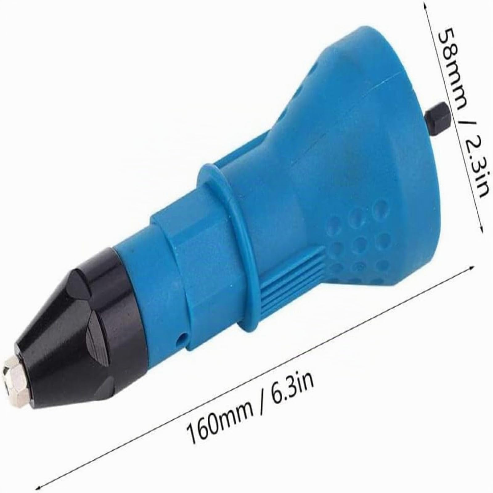 Remachadora eléctrica Cabezal de conversión para remaches de extracción de núcleo. Taladro neumático recargable. Taladro manual convertido en remachadora en cuestión de segundos. Máquina remachadora