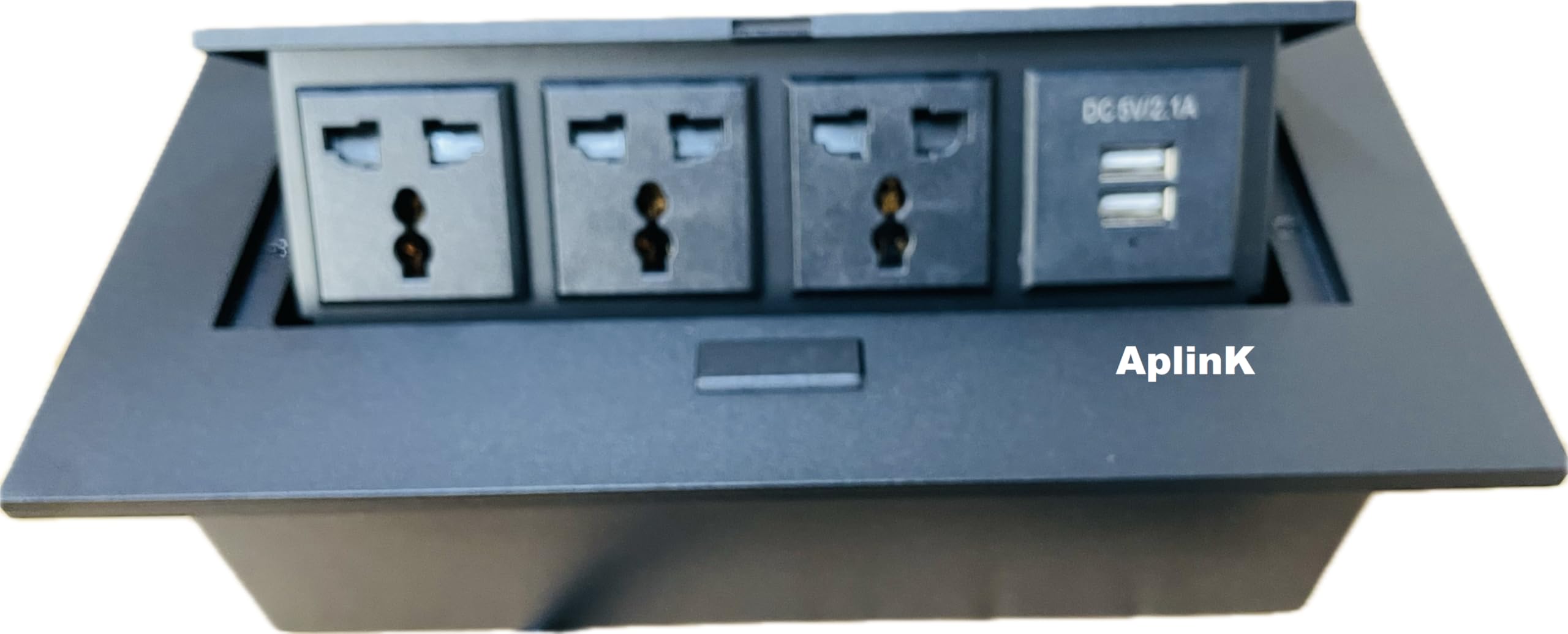 Desktop Pop Up Box with 4 Outlets (Connection Box Desktop Pop Up Outlet)