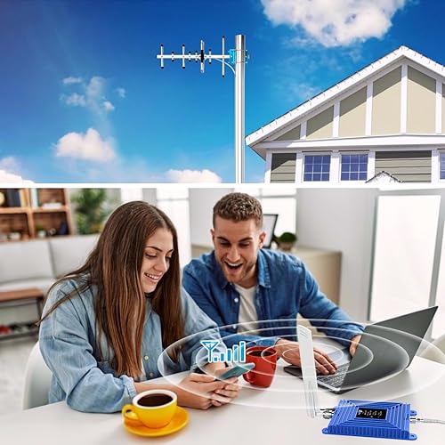 Miniatura 7 de Amplificador de teléfono celular para el hogar, aumenta los datos 5G 4G LTE hasta 4,000 pies cuadrados en la banda 2 4 5 12 13 17 25 26 66 para