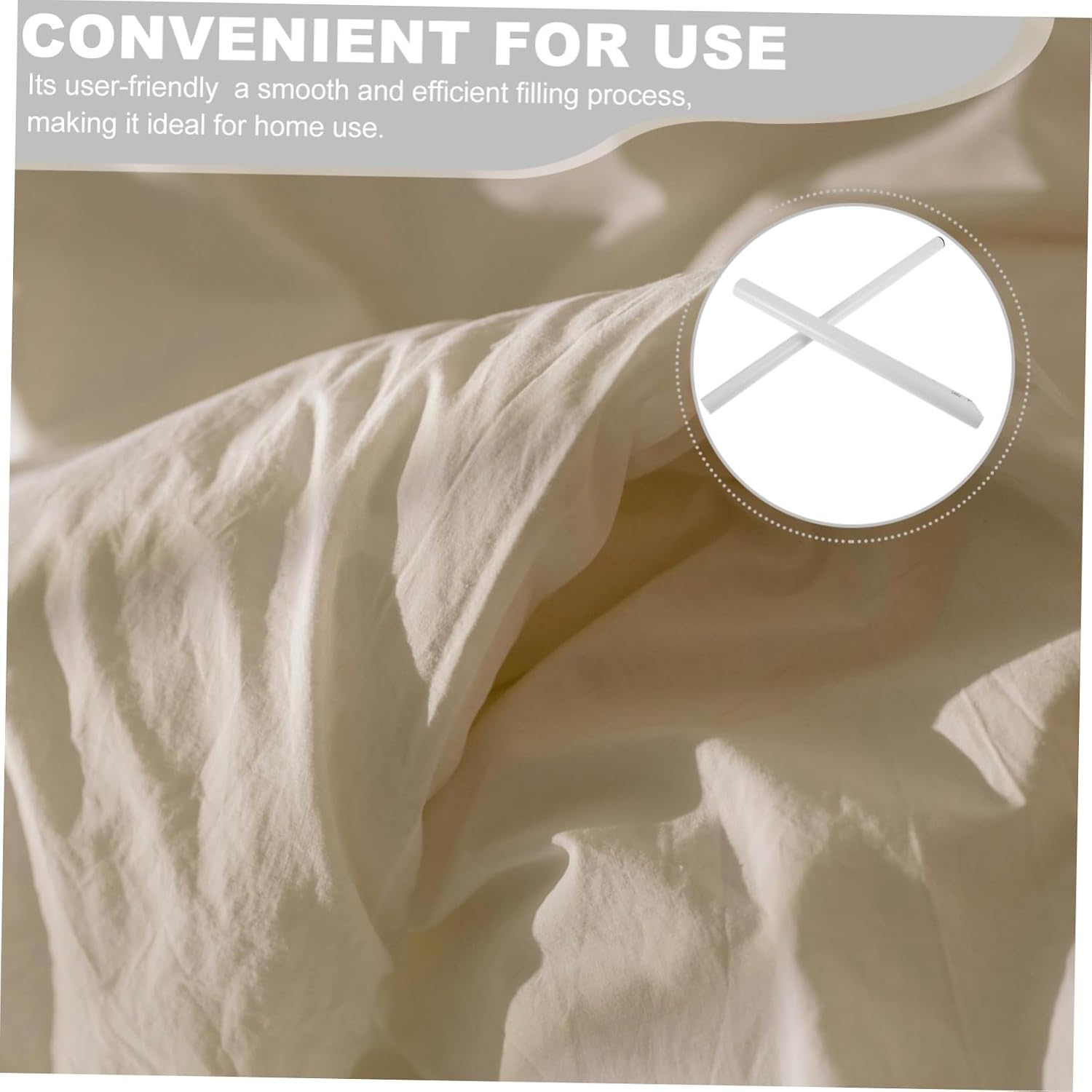 Self Filling Down Tube Tool for DIY Blankets and Jackets Home