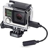Vista 3 de GoPro Adaptador de micrófono de 0.138 in (accesorio oficial de GoPro )
