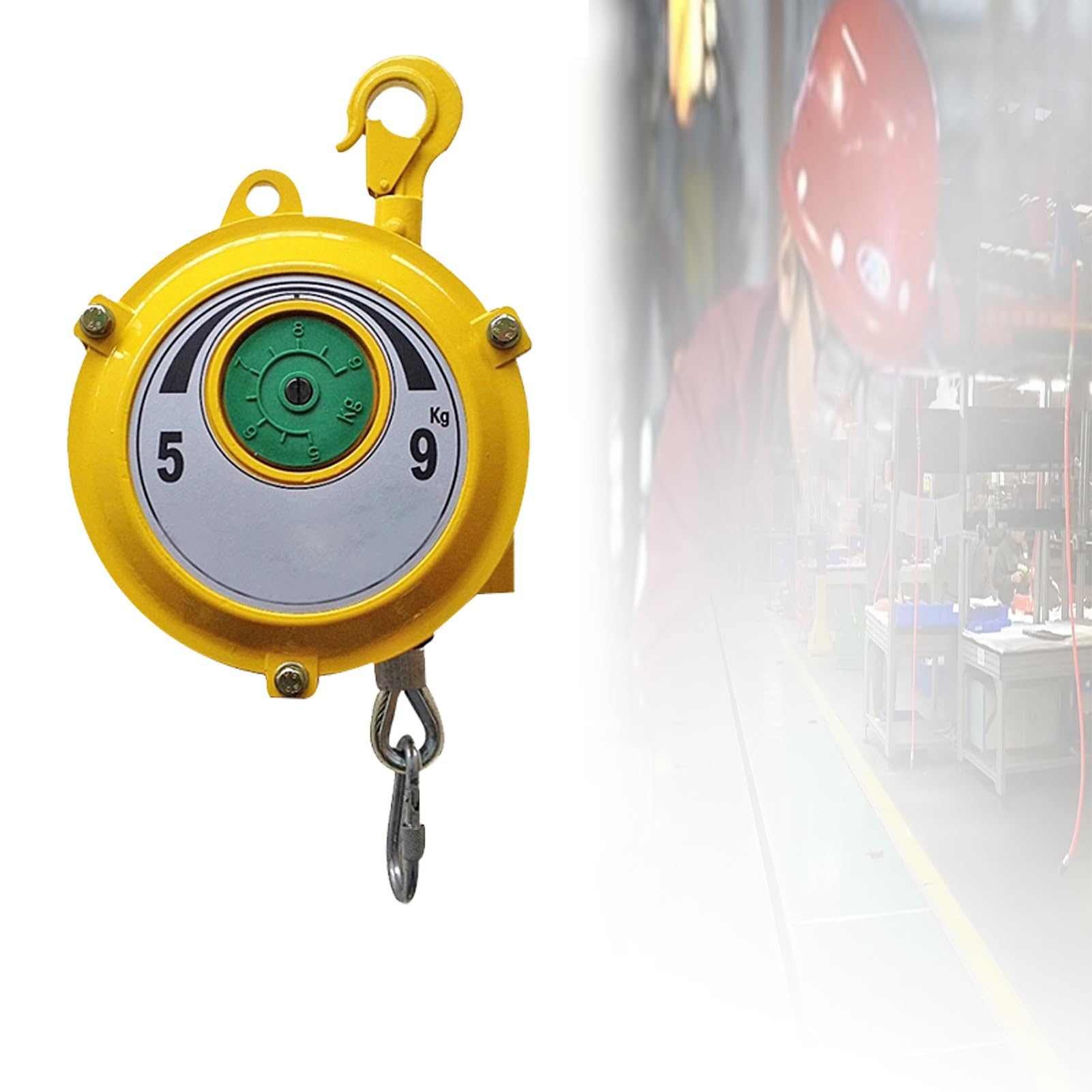 Rohcghc One Color Spring Balancer, Type With Alloy Steel Hook Hanging Tension Retractor Tool,Pe, For Equipment Parts Welding Carry And Remove Tools(59Kg)