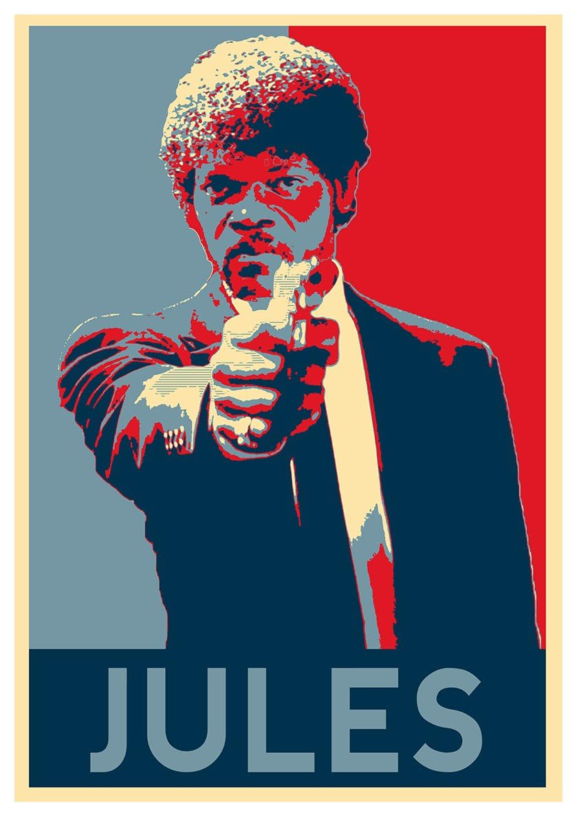 Pulp Fiction Jules Propaganda Poster - 170GSM 12x18 Unframed Multicolor Perfect for Your Wall RCA 2055