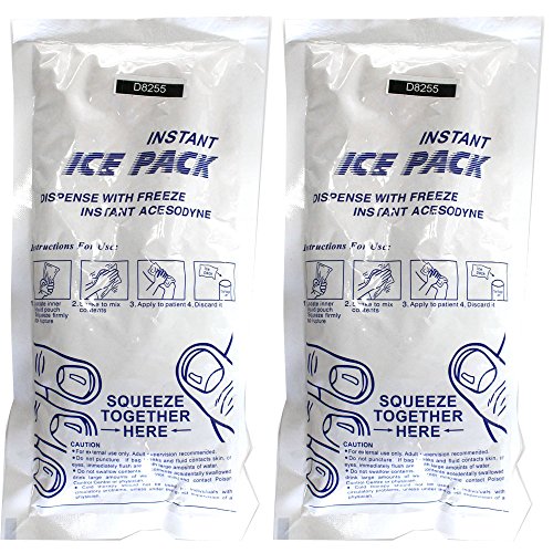 Adroit Instant Ice Pack | 255 Gram | Quick Squeeze & Snap Activation | Hours of Cooling Relief | Ideal for Swelling, Injuries & Fever | Compact for Travel & Outdoors