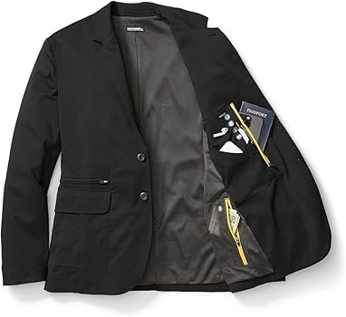 Eddie Bauer Men's Ultimate Voyager Travel Blazer, Dk Charcoal Htr