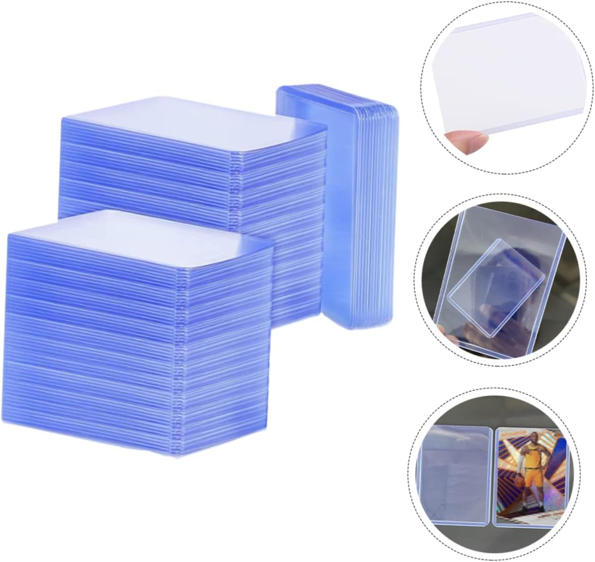 100pcs Card Protector Sleeves Anti-Scratch Deck Covers for Trading Game Cards Water-Resistant for Storage