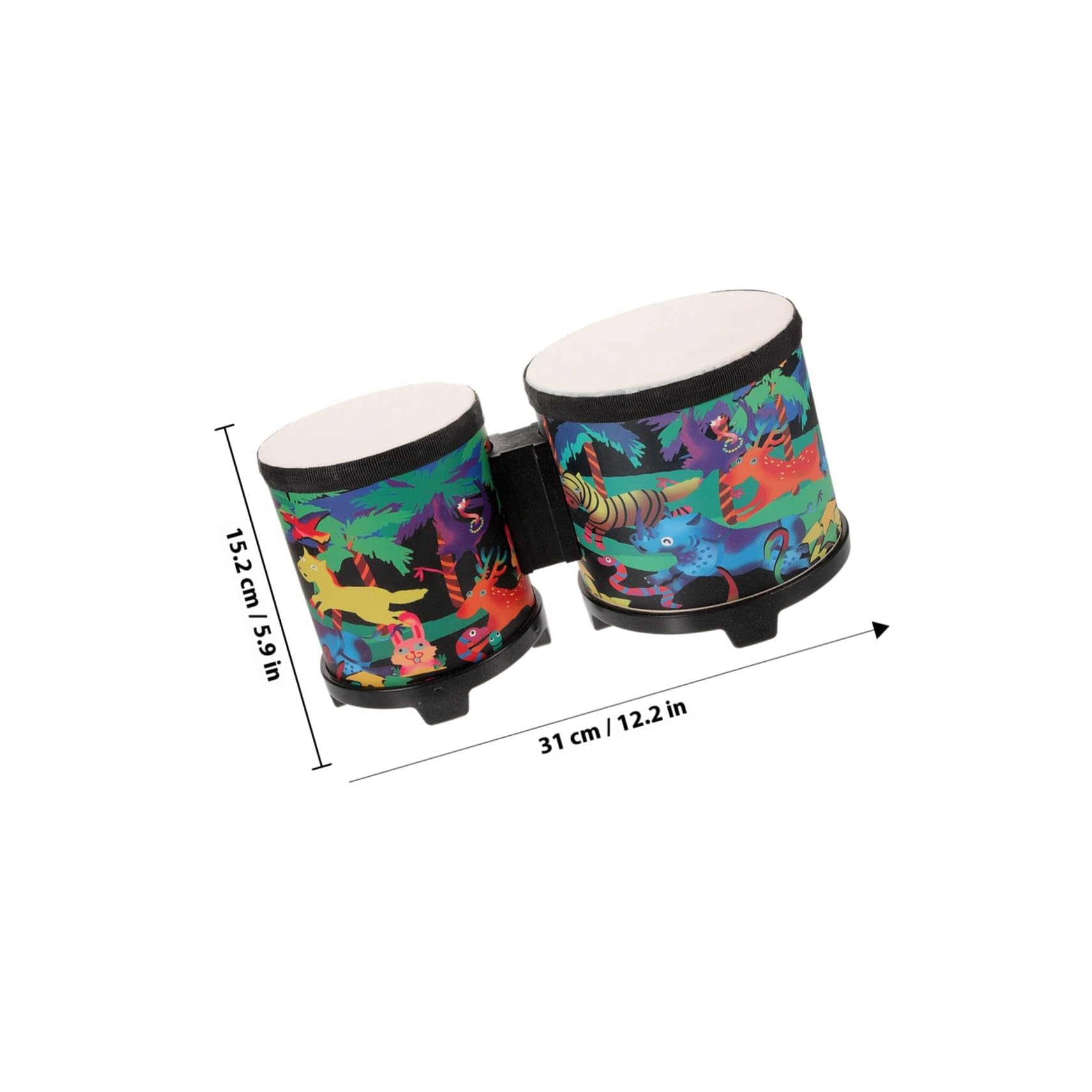 Bongó de Juguete 1 Juego, Instrumento de Percusión Infantil