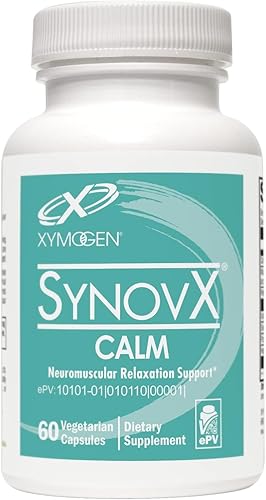 XYMOGEN SynovX Calm - Minerales y botánicos específicos para ayudar a apoyar la relajación y la recuperación muscular, calcio, magnesio + hierbas