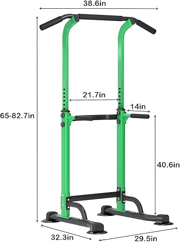 Miniatura 3 de SogesPower Power Tower - Barra de dominadas para gimnasio en casa, equipo de entrenamiento de fuerza de altura ajustable, estación de barra de