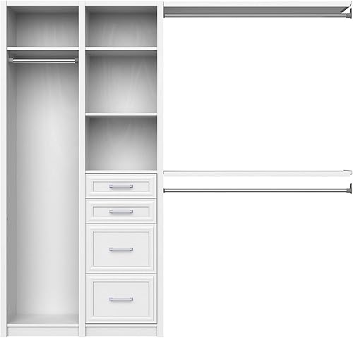 ClosetMaid 6109440 SpaceCreations - Kit organizador de armario de madera de 96 pulgadas, Premier Dark Java