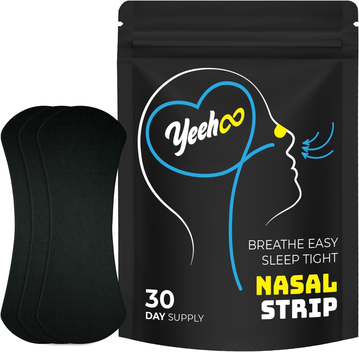 Anti-Snoring Nasal Strips for Sleep Breathe Easy and Improve Airflow Comfortable Fit for Better Breathing and Quality Rest