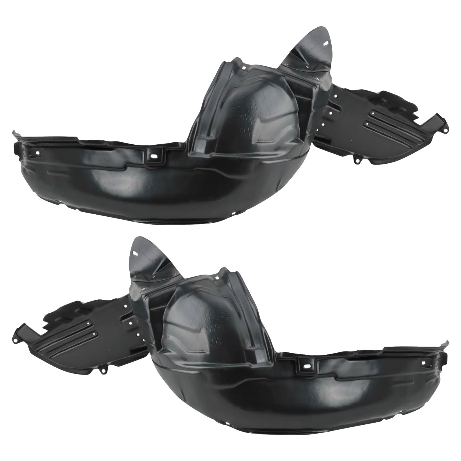 TRQ Front Inner Fender Liner Set | For 2006-2007 Subaru Impreza SU1248115 SU1249115