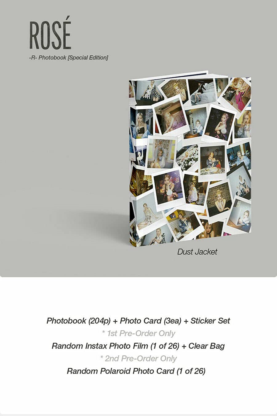 BLACKPINK ROSE R 1st ロゼ アルバム フォトブック セット BLACKPINK ROSE R PHOTO BOOK SPECIAL EDITION [ 1ST PRE-ORDER ITEM