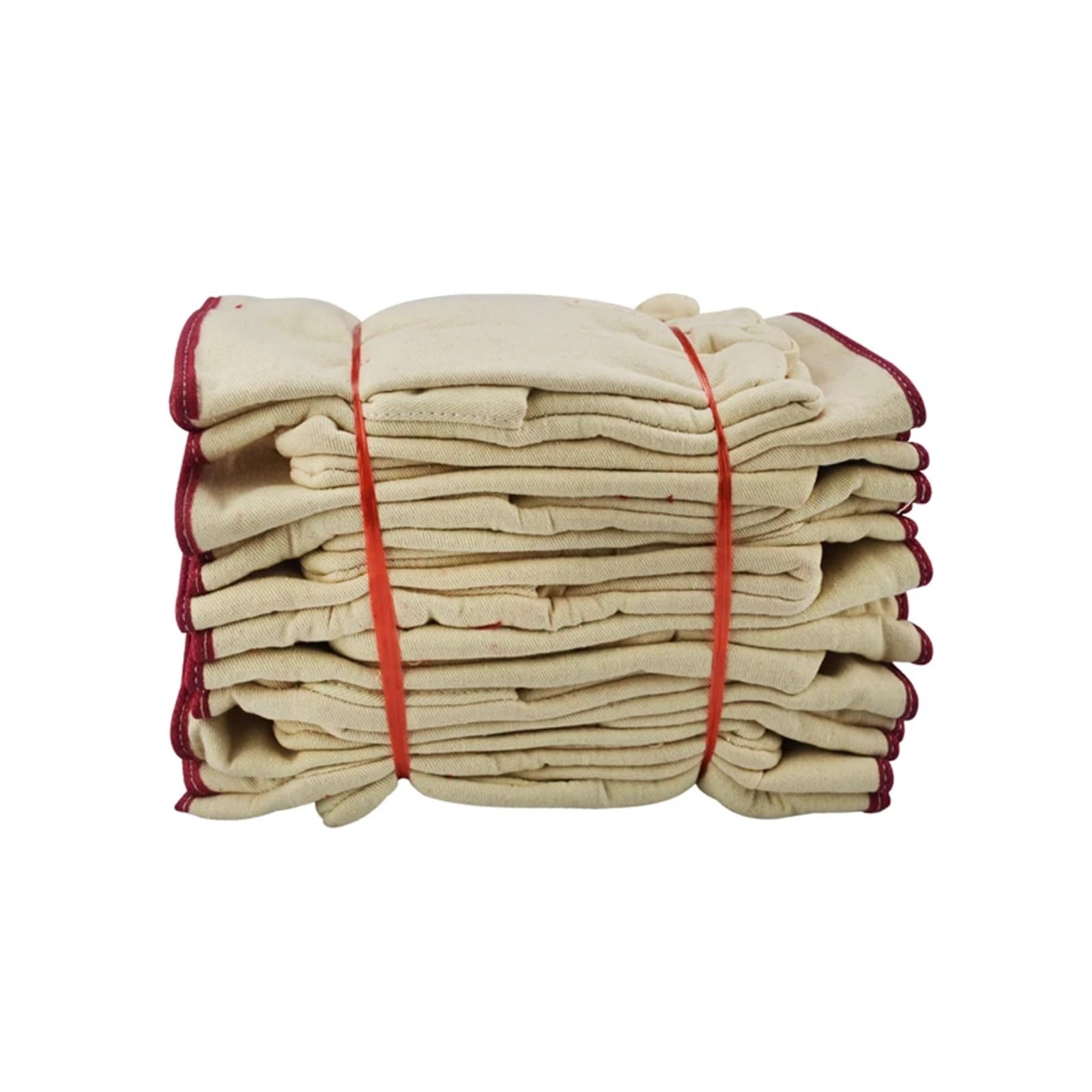 10 Pairs Canvas Welding Safety Work Gloves w/Thickened Liner Wear-Resistant & Anti-Slip Industrial Construction Handling
