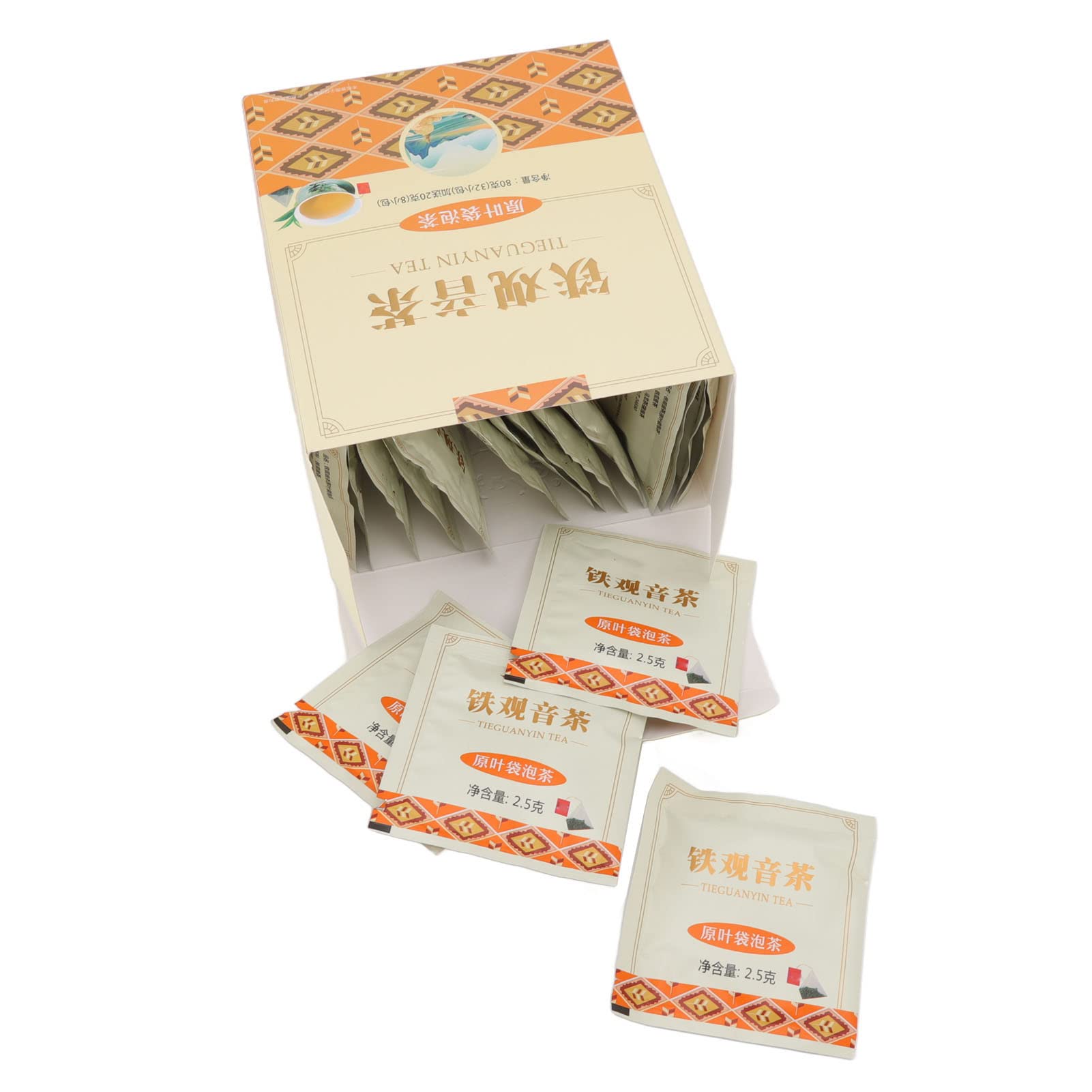 40 Count Organic Tieguanyin Tea, Chinese Tea Bags for Afternoon Tea Party